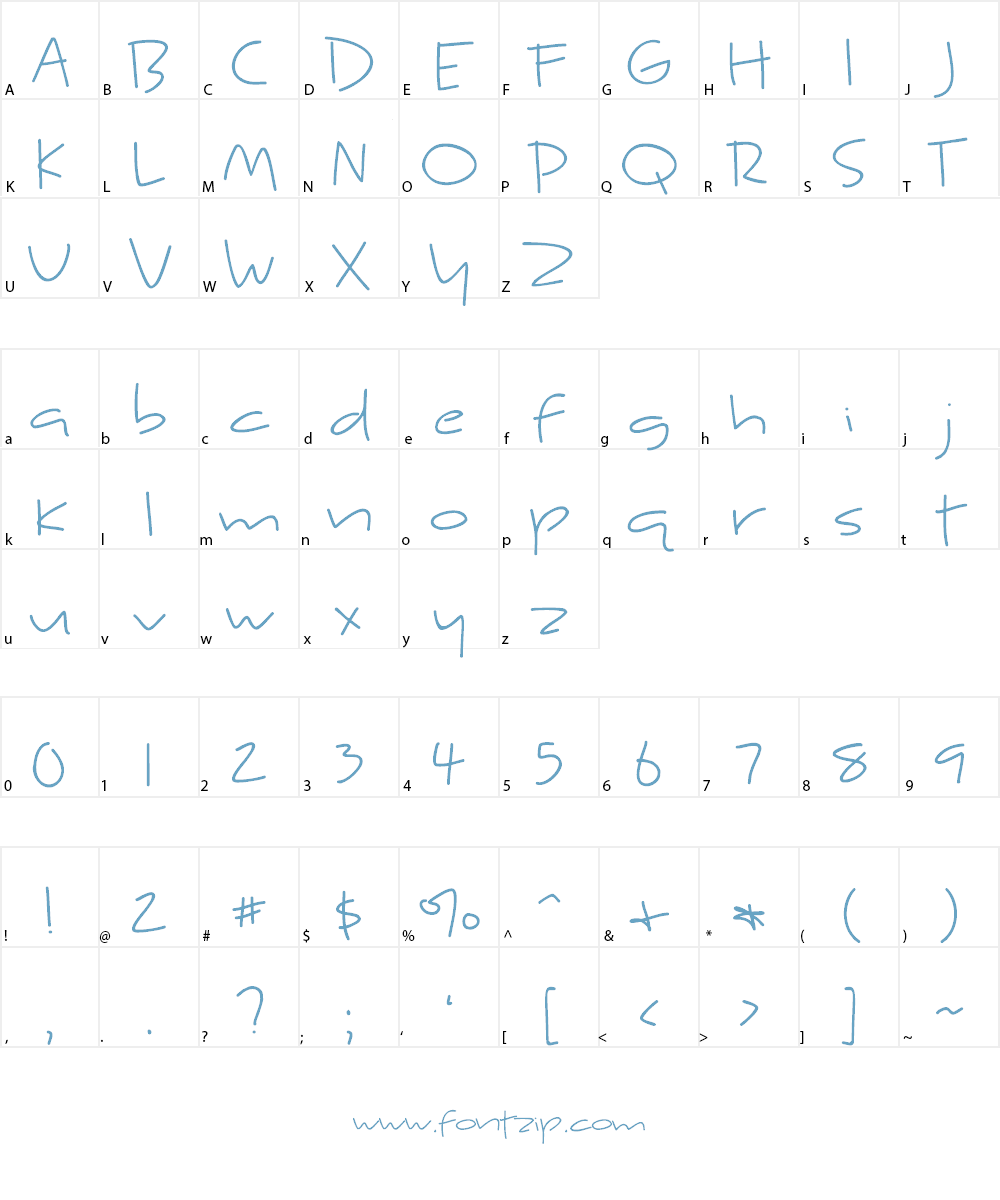 Kyne Morgan Font Character
